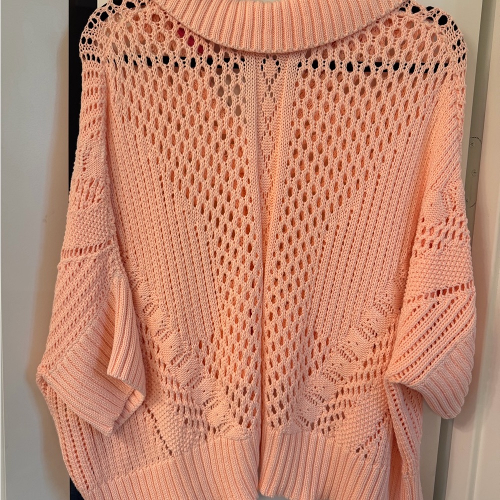 Peach Free people knit  Women's Sweater - Picture 4 of 5